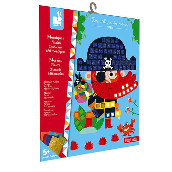 Janod speelgoed Janod set créatif mosaïques Pirates