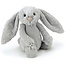 Jellycat Peluche lapin petit Jellycat Bashful Bunny Small - gris