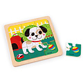 Janod speelgoed Janod - puzzle Chien Titus +18M - 9 pcs