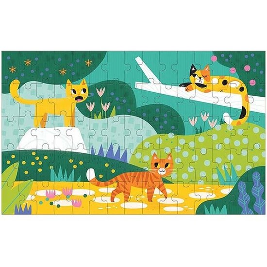 Mudpuppy puzzle lenticulaire Cats Big and Small 75 pièces
