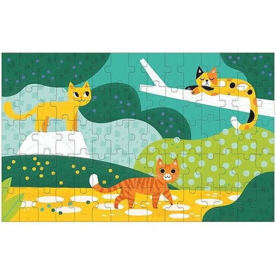 Mudpuppy puzzle lenticulaire Cats Big and Small 75 pièces