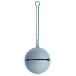 Mushie porte-tétine en silicone Powder blue