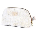 Nobodinoz tipi en accessoires Nobodinoz - toilettas - Holiday Small - Gold Bubble - White