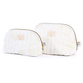Nobodinoz tipi en accessoires Nobodinoz - toilettas - Holiday Small - Gold Bubble - White