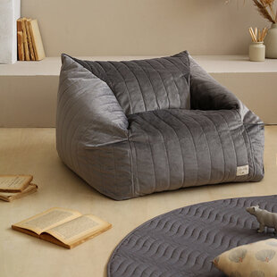 Pouf Nobodinoz Chelsea Velvet Slate Grey