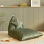 Nobodinoz tipi en accessoires Pouf Essaouira Velvet Olive Green Nobodinoz