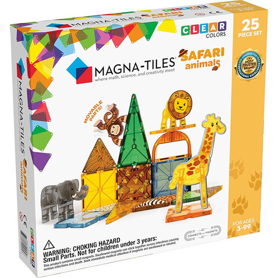 Blocs de construction magnétiques Magna-Tiles animaux Safari 25 pièces