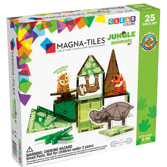 Blocs de construction magnétiques Magna-Tiles animaux Jungle 25 pièces