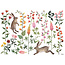 Lilipinso stickers muraux Queyran Rabbits and Flowers