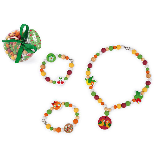 Janod speelgoed Janod Birdy perles en bois Lovebirds