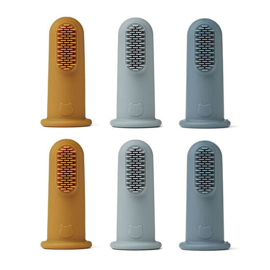 Liewood Liewood Simon brosse à dents à doigt Blue multi mix