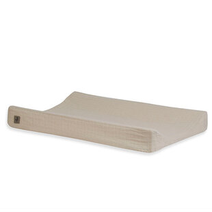 Jollein housse matelas langer wrinkled cotton nougat