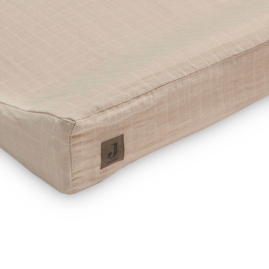 Jollein Jollein housse matelas langer wrinkled cotton nougat