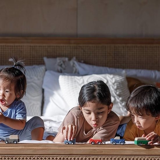 Plan Toys Plan Toys voiture jaune PlanWorld +3 ans