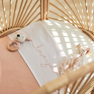 Jollein drap 75x100cm Love you Pale pink