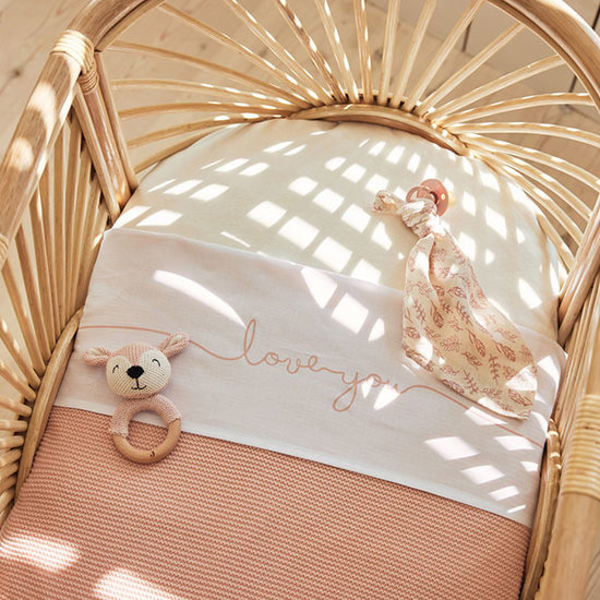 Jollein Jollein drap 75x100cm Love you Pale pink