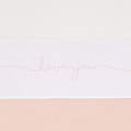 Jollein Jollein drap 75x100cm Love you Pale pink