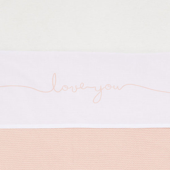 Jollein Jollein drap 75x100cm Love you Pale pink