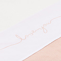 Jollein Jollein drap 120x150cm Love you Pale pink