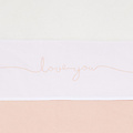 Jollein Jollein drap 120x150cm Love you Pale pink