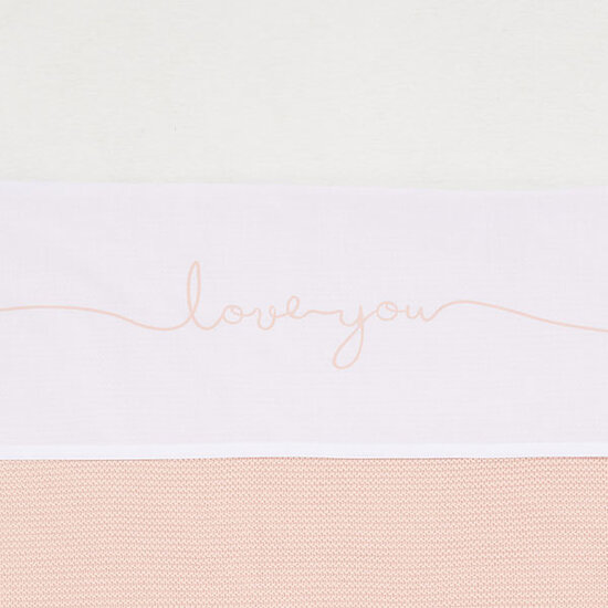Jollein Jollein drap 120x150cm Love you Pale pink