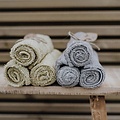 Timboo Bavoir bandana double couche Frosted Almond 36x20cm - Timboo