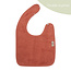 Bavoir XL double couche Apricot Blush 26x38cm - Timboo