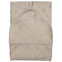 Cape de bain XXL Feather Grey 95x95cm - Timboo