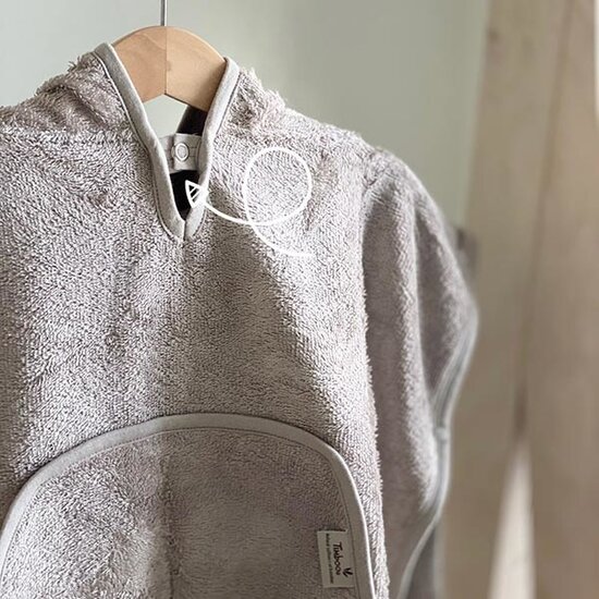 Timboo Cape de bain Feather Grey 74x74cm - Timboo