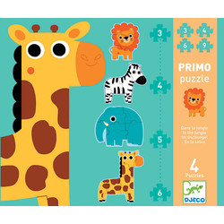 Primo puzzle enfant dans la jungle - Djeco