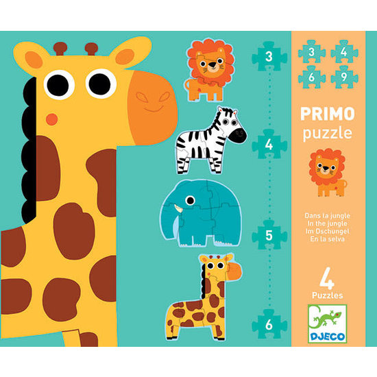 Djeco Primo puzzle enfant dans la jungle - Djeco