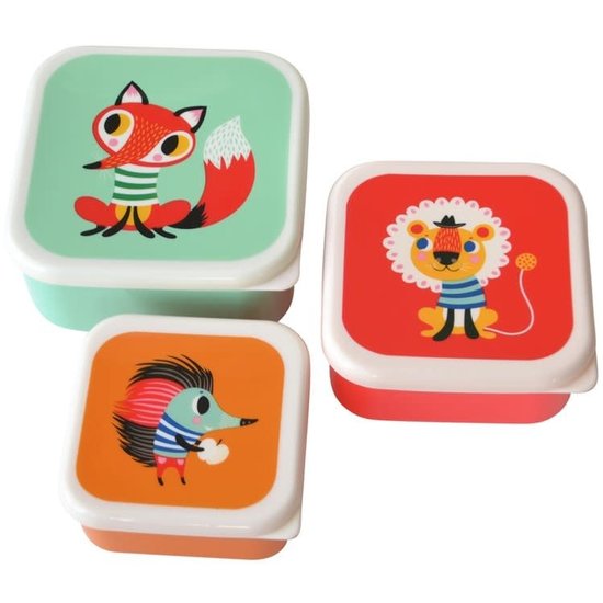 Petit Monkey Lunch box set enfant - animaux - Helen Dardik - Petit Monkey