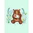 Petit Monkey Carte postale - bébé ours - Rebecca Jones - Petit Monkey