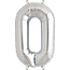 Ballon - chiffres - argent - 40 cm - Northstar - 0