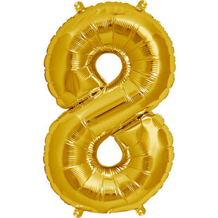 Ballon - chiffres - or - 40 cm - Northstar - 8