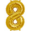 Ballon - chiffres - or - 40 cm - Northstar - 8