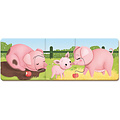 Puzzle - Trionimo Animaux - Jeu d'association - Janod +3 ans