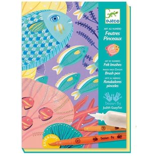 Djeco coloriage au numéro fêutres Sous la mer +7