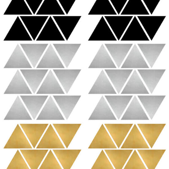 Pom Le Bonhomme Stickers muraux triangles Chic - Pöm Le Bonhomme - set de 72 stickers