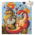 Djeco Puzzle Vaillant et les dragons - Djeco - 54 pièces - 5 ans
