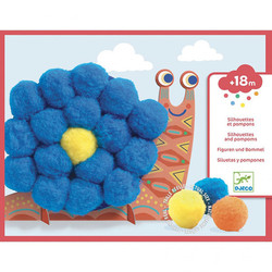 Djeco set créatif animaux pompons tout doux