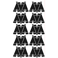 Pom Le Bonhomme Stickers muraux tipi noir - Pöm Le Bonhomme - set de 30 stickers