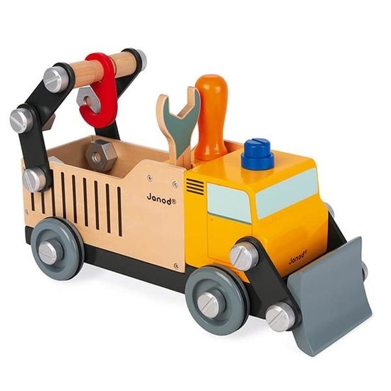 Janod speelgoed Janod camion de chantier Brico'Kids