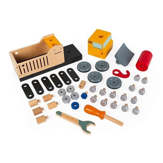 Janod speelgoed Janod camion de chantier Brico'Kids