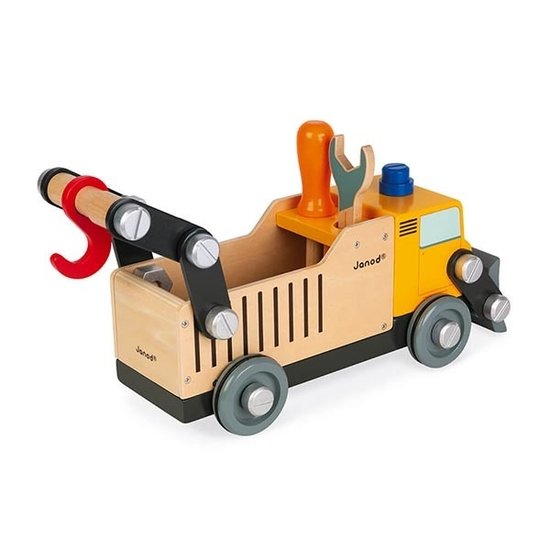 Janod speelgoed Janod camion de chantier Brico'Kids