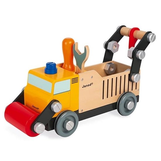 Janod speelgoed Janod camion de chantier Brico'Kids