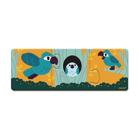 Janod speelgoed Janod puzzle animaux 10x 3 pièces WWF®
