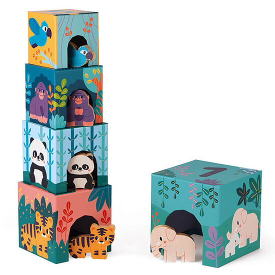Janod speelgoed Janod pyramide animaux WWF®
