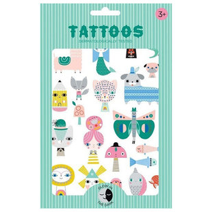 Petit Monkey tatouages Leopard Glow in the dark