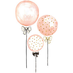 Stickers muraux Flamant ballons rose XL Lilipinso